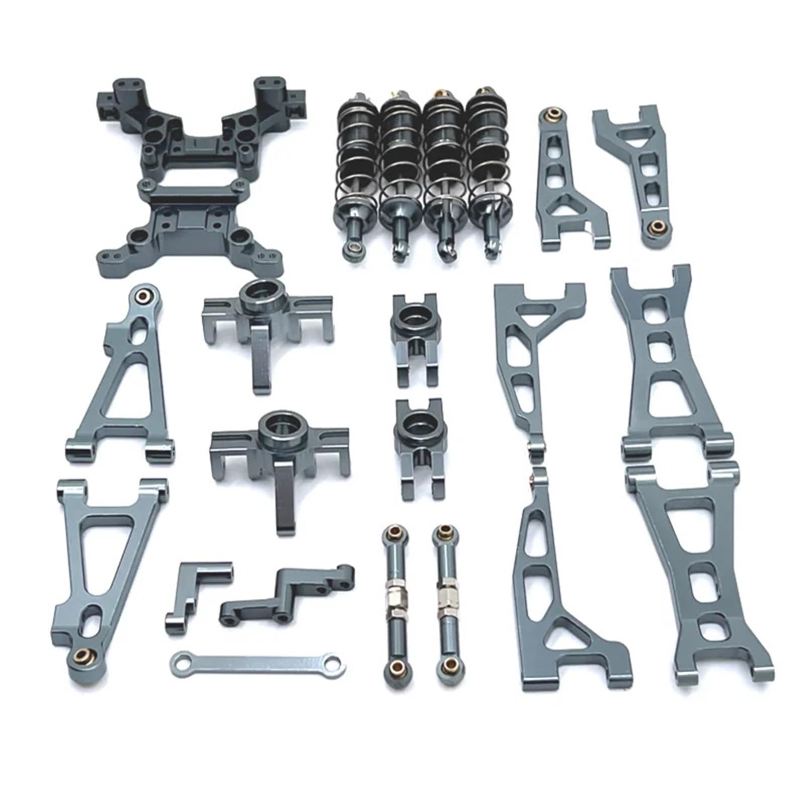 For Mjx Hyper Go 16207 16208 16209 16210 H16 Upgrade Teile Metall Gefährdete Teile Set for Rc Auto Aluminium Zubehör Ersatz (Teile)(Yellow)