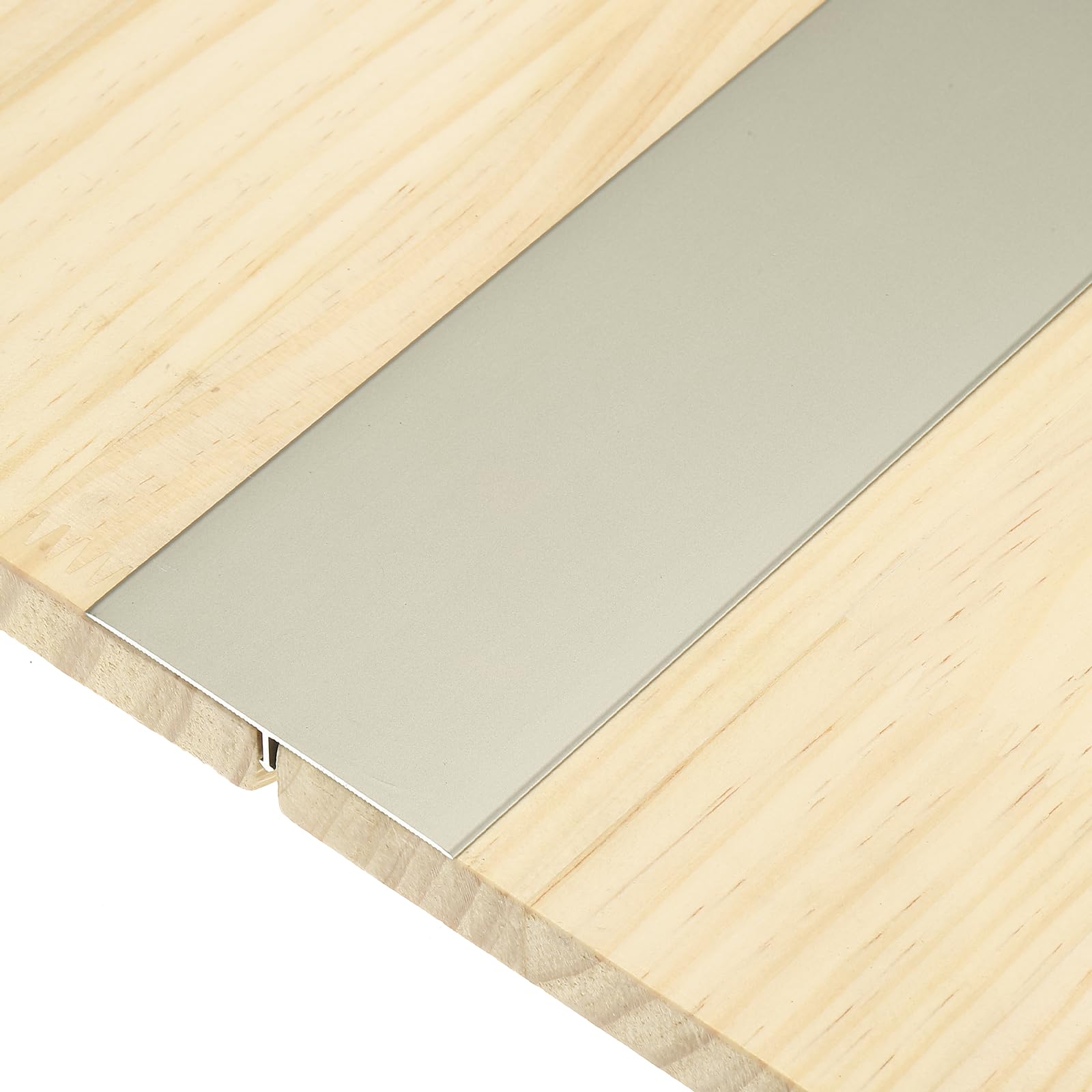 sourcing map 3Pcs T-Molding Transition Strips, 9m x 60mm (L x W) Aluminium Alloy Floor Flat Divider Strip Vinyl Flooring Edging Trim for Floor Gaps Doorways, Gray