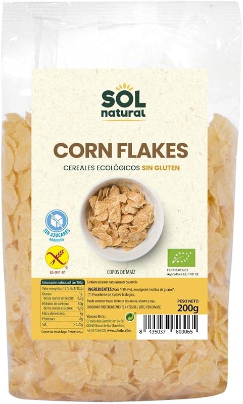 Corn Flakes Bio Sans Sucre Sans Gluten Nature & Cie 150 g · Nature & Cie