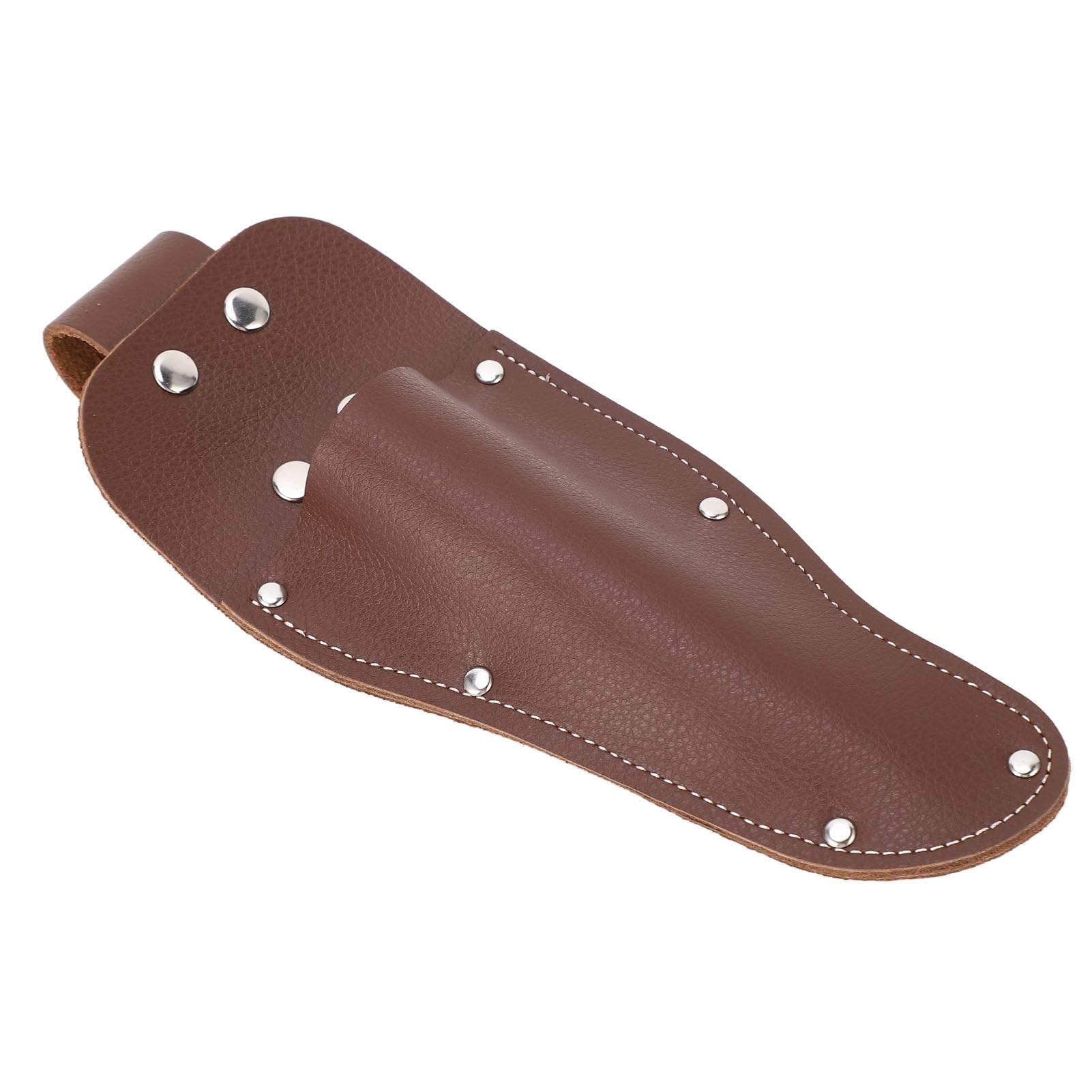 Soporte para alicates, funda para podadora, cinturón de piel de vaca, bolsa para colgar, tijeras de podar de jardinería, tijeras, cuchillos, color café, duradero, elegante,