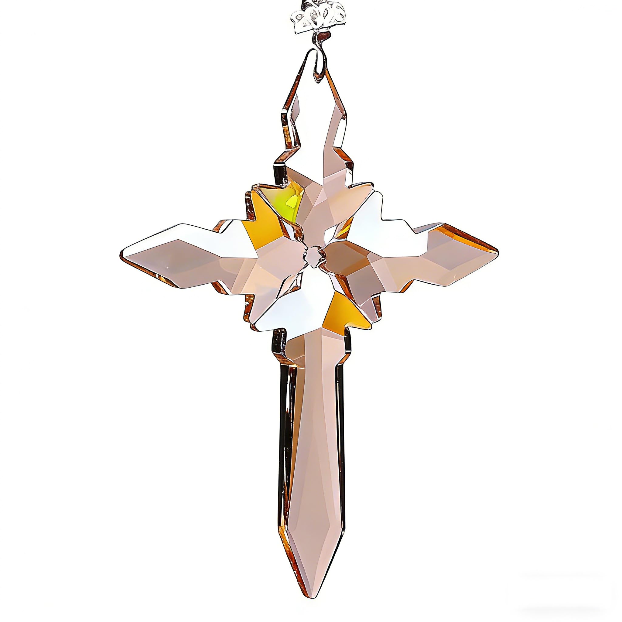 Attrape-soleil croix en cristal suspendre fenêtre voiture décoration verre