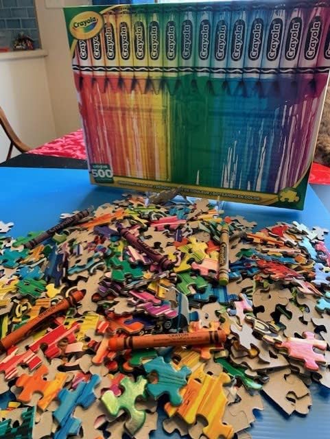 Springbok Crayola Dripping in Color 500 Piece Jigsaw Puzzle for Adults and Family - Unique Cut Pieces - Made in USA by Springbok - Image 7