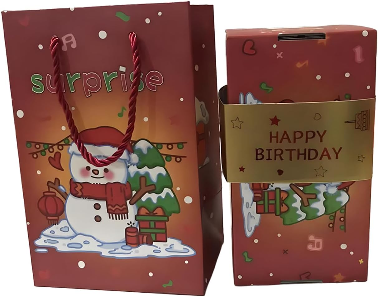 Folding Bounce Christmas Box Party Supplies