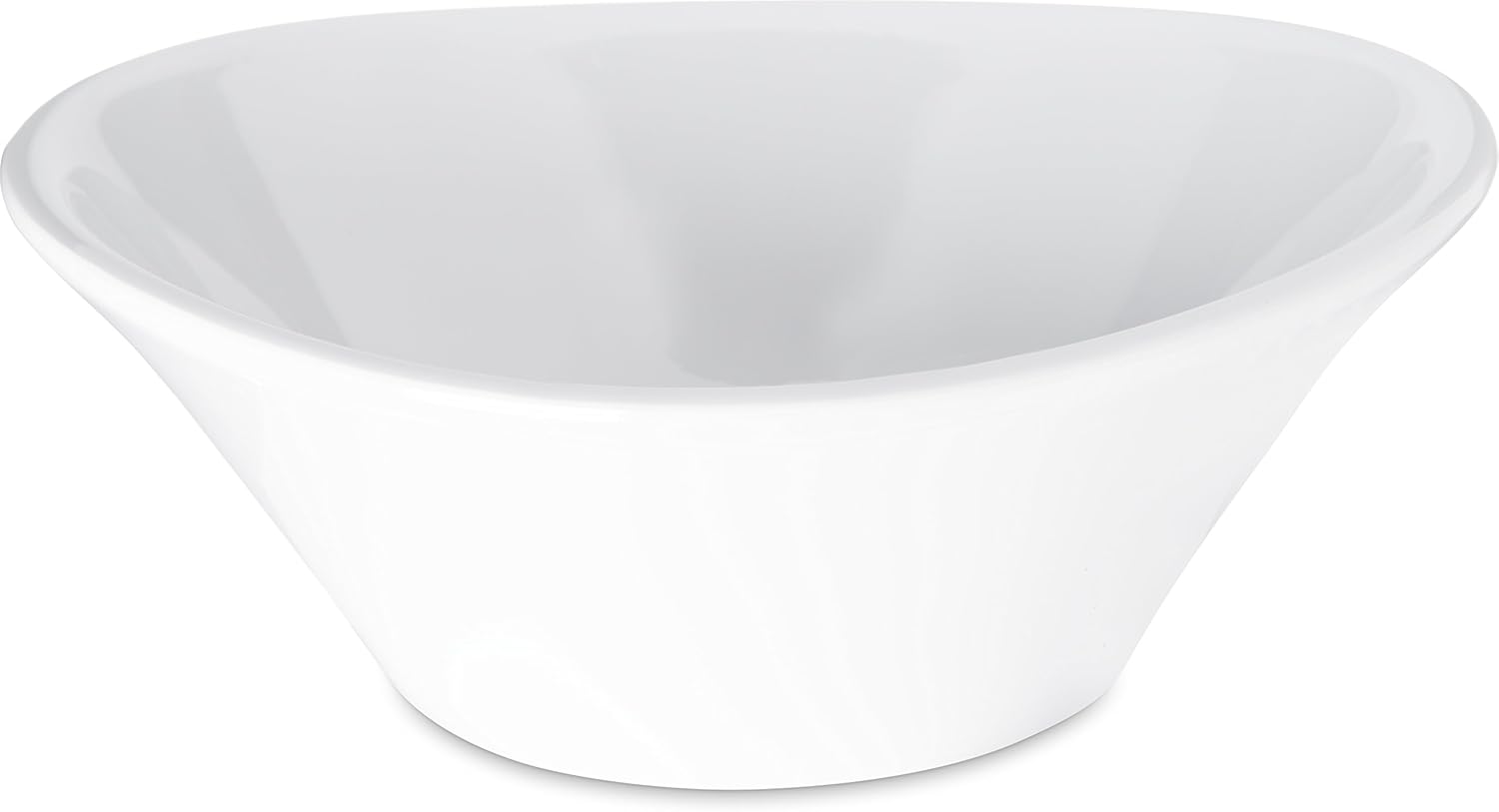 Carlisle FoodService Products Stadia Resuable Plastic Bowl for Home and Restaurant, Melamine, 32 Ounces, White, (Pack of 12)