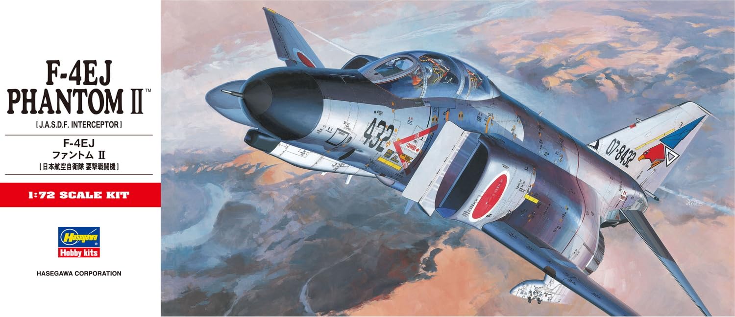 Amazon.com: HASEGAWA 00331 1/72 F-4EJ Phantom II : Arts, Crafts