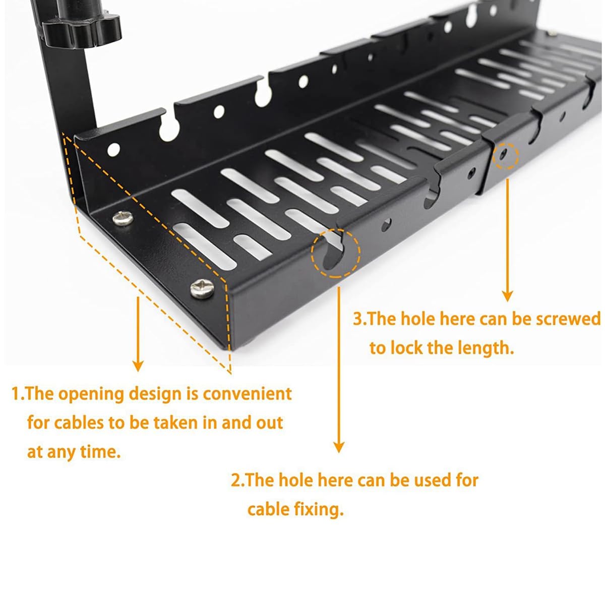 Onder Bureau Power Strip Houder, No-Boor Ruimtebesparende Opslag
