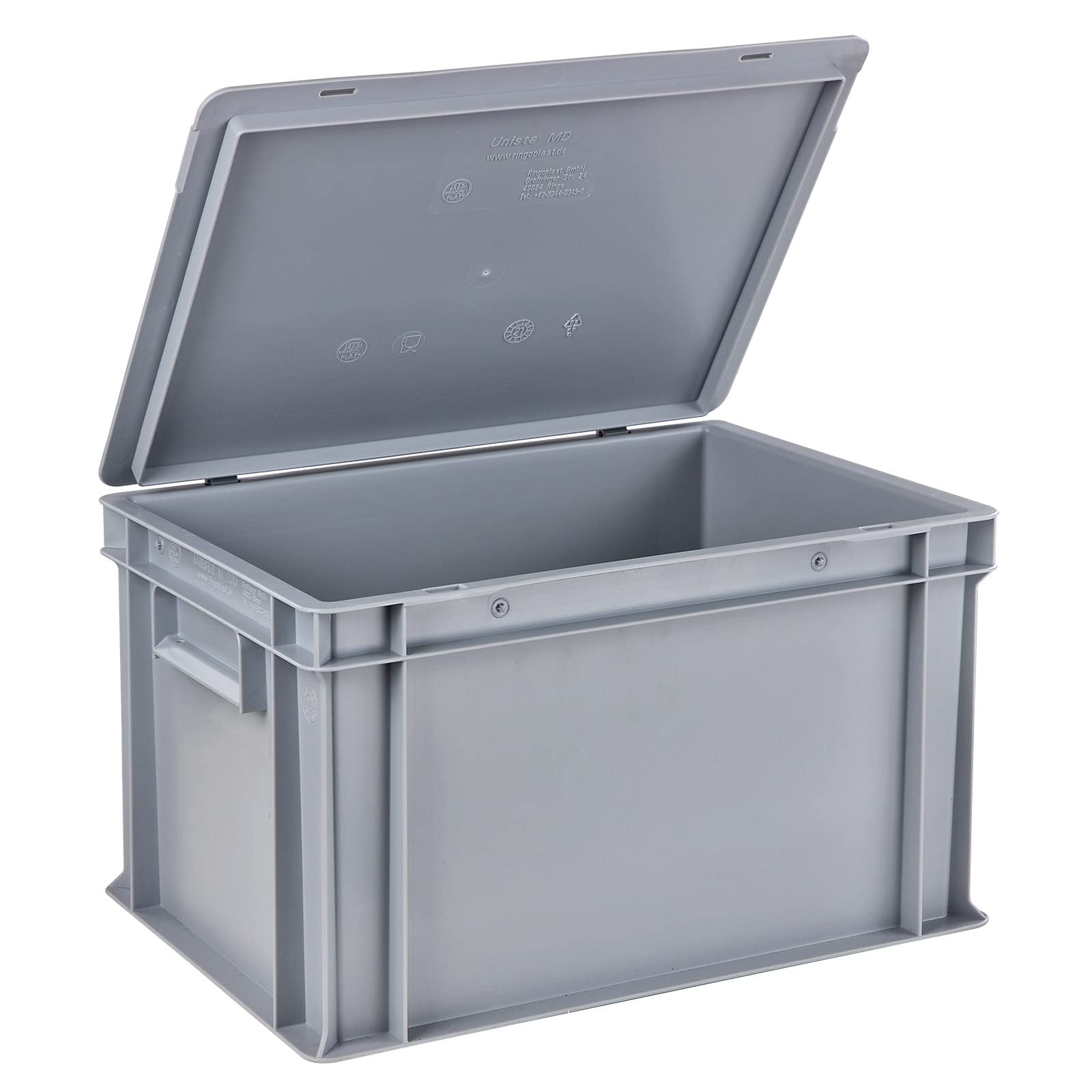 15x Soudal Silirub Bau N Bausilikon Silkon transparent 310ml + 1x Stabilo Universal Box 400x300x235 mm mit Deckel