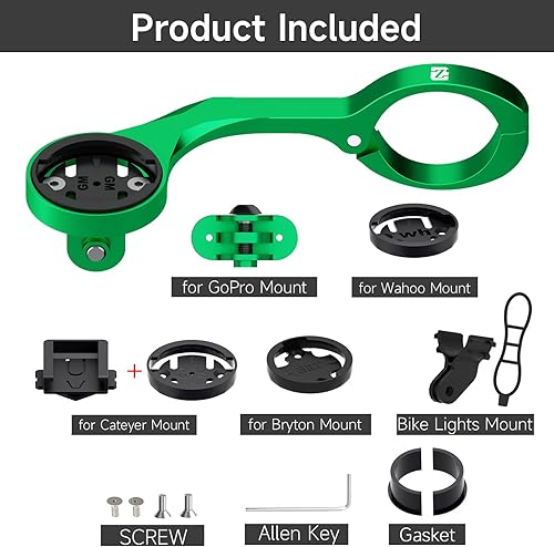 Miniatura 4 de Soporte frontal para computadora de bicicleta Garmin y Wahoo Bike Gps, diseño de soporte de computadora para manillar de bicicleta de 1.008 in y