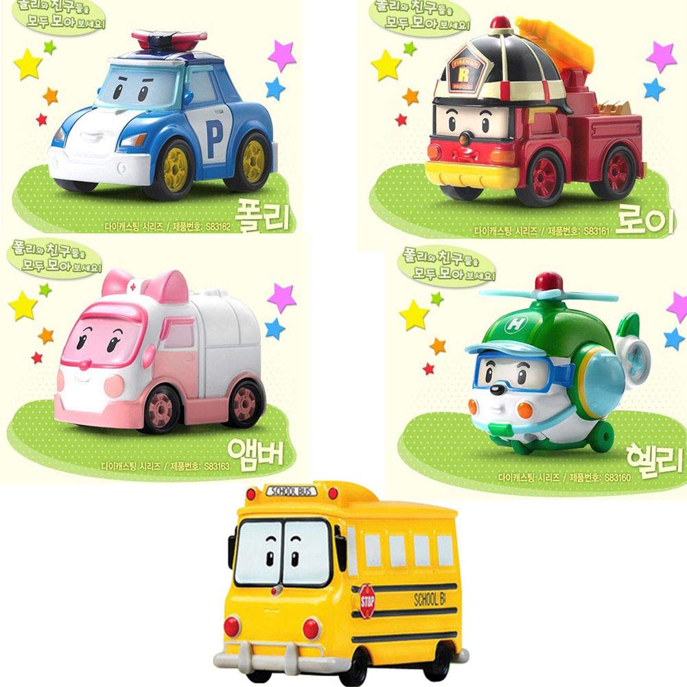 Amazon | [Robocar Poli] ロボカーポリー ダイキャストカーの5点
