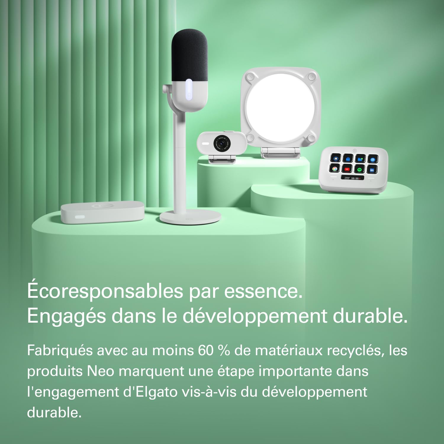 Elgato Neo Video-Lighting Bundle - Webcam Facecam Neo Full HD, Key Light Neo (Commandes intégrées) - Appels vidéo, Enregistrement - Zoom, Teams - Plug et Play sur PC-Mac-Ordinateur Portable-Ipad