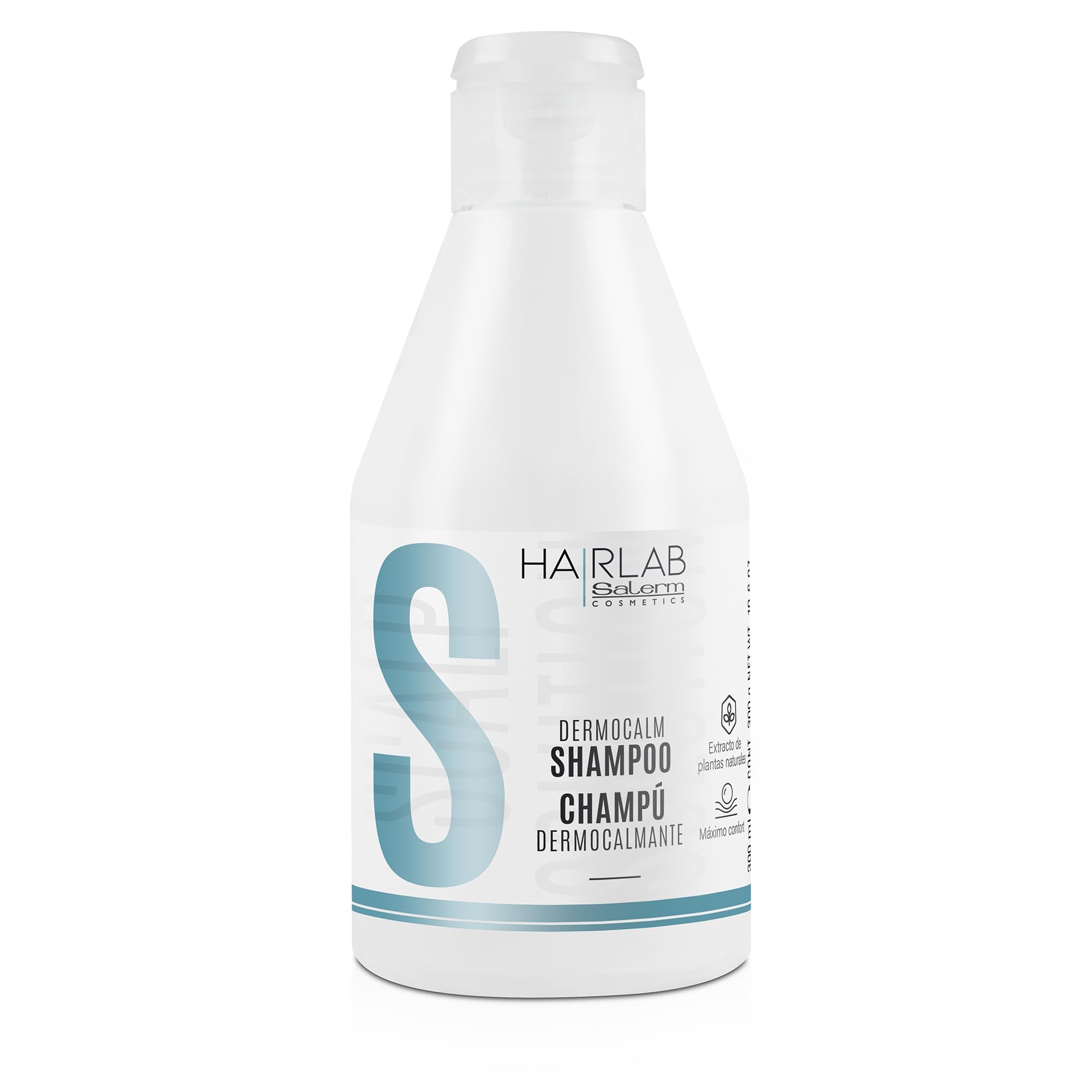 SALERM - Champú para Cuero Cabelludo Sensible Dermocalmante Hair Lab 300 ml con Hamamelis, Romero, Menta y Tomillo - Lim
