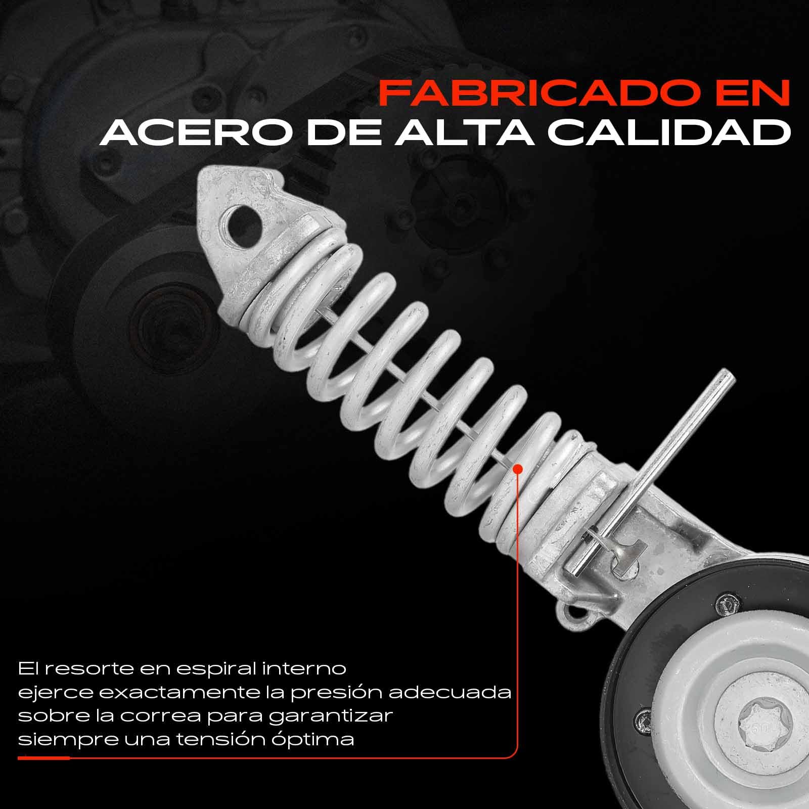 Frankberg Polea tensora para correa trapezoidal 55565236 | Compatible con: Corsa D S07, Tour combinado, Caravana Astra G T98, Corsa C Caja/Hatchback X01, Astra H CC L08, Astra J