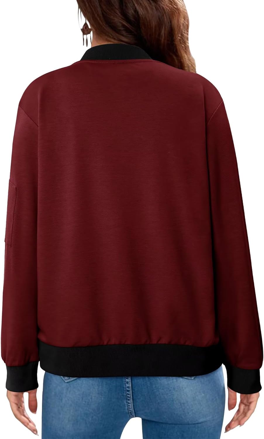 KISSMODA Women Windproof Jacket Zip Up Overcoat Lightweight Casual Long Sleeve Coat Fall Fashion Outfits with Pockets S-XXL - Image 6