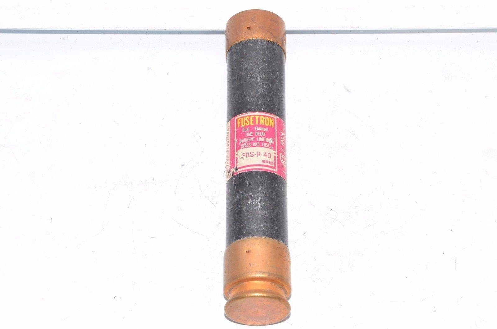 Bussmann FRS-R-40, 40 Amp (40A) 600V Fusetron Dual Element Time-Delay ...