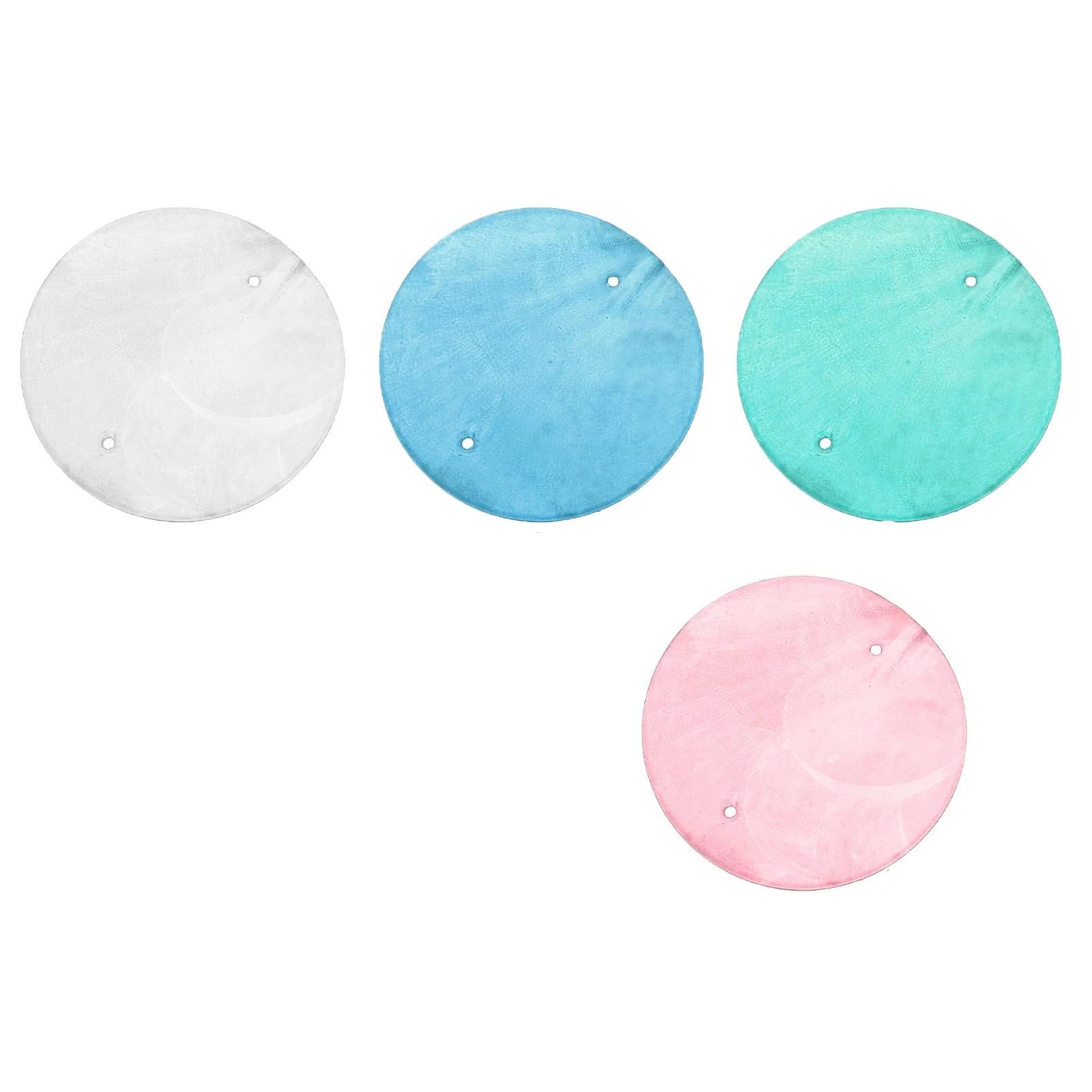 DIY Shell Round Sea With Two Holes For Wind Chimes Crafts Jewelry Making And Home Decor