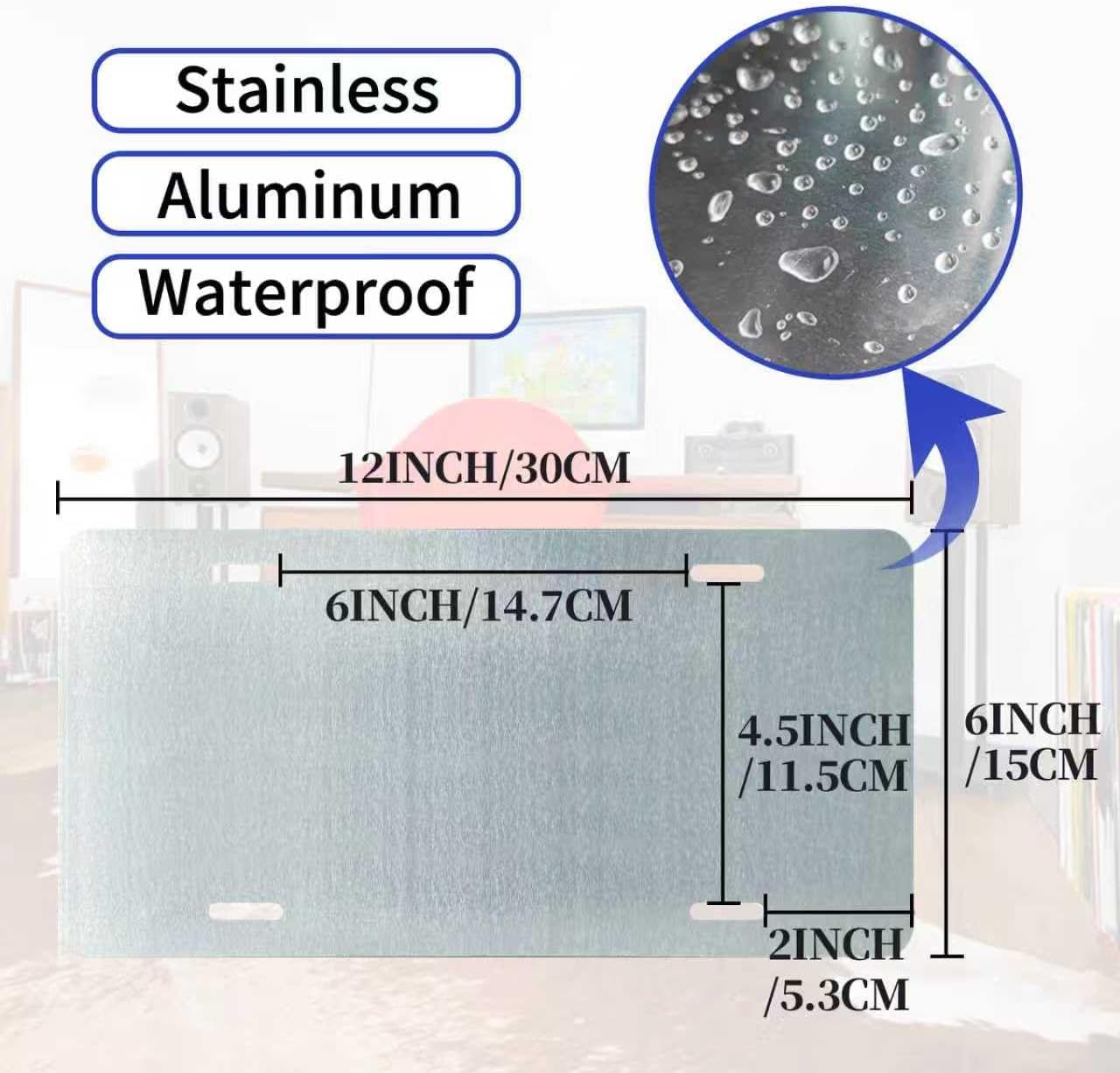 Vintage You Don't Have To Be Perfect Wall Decor License Plate Metal Sign Tin Signs,12x6 Inch Aluminum - Image 2