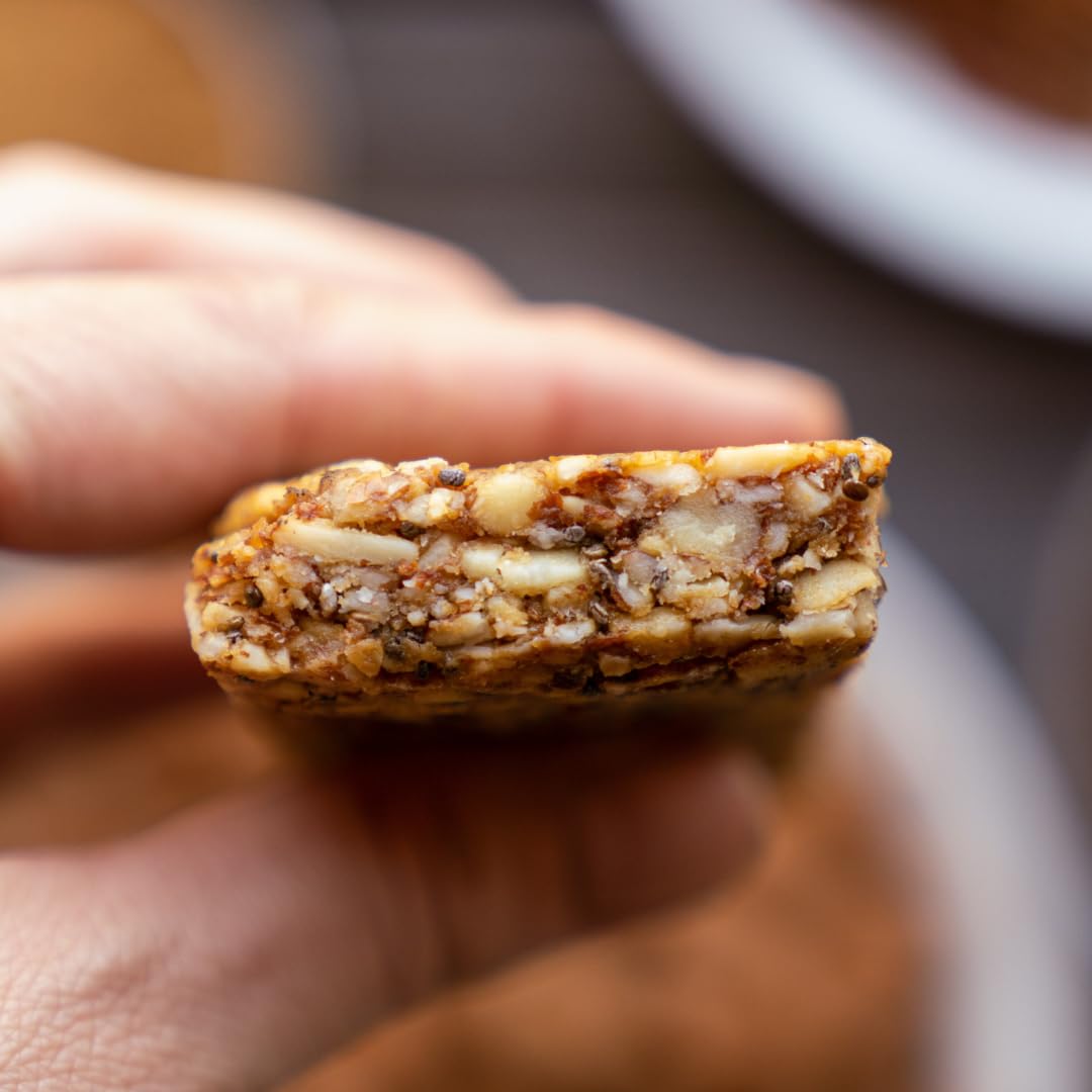 Taos Bakes Snack-Riegel – Pekannuspraline + Ahornsirup – glutenfrei, gentechnikfrei, pflanzliche Müsliriegel – gesunde und leckere gebackene Riegel – (12 Stück, 51 g Riegel)