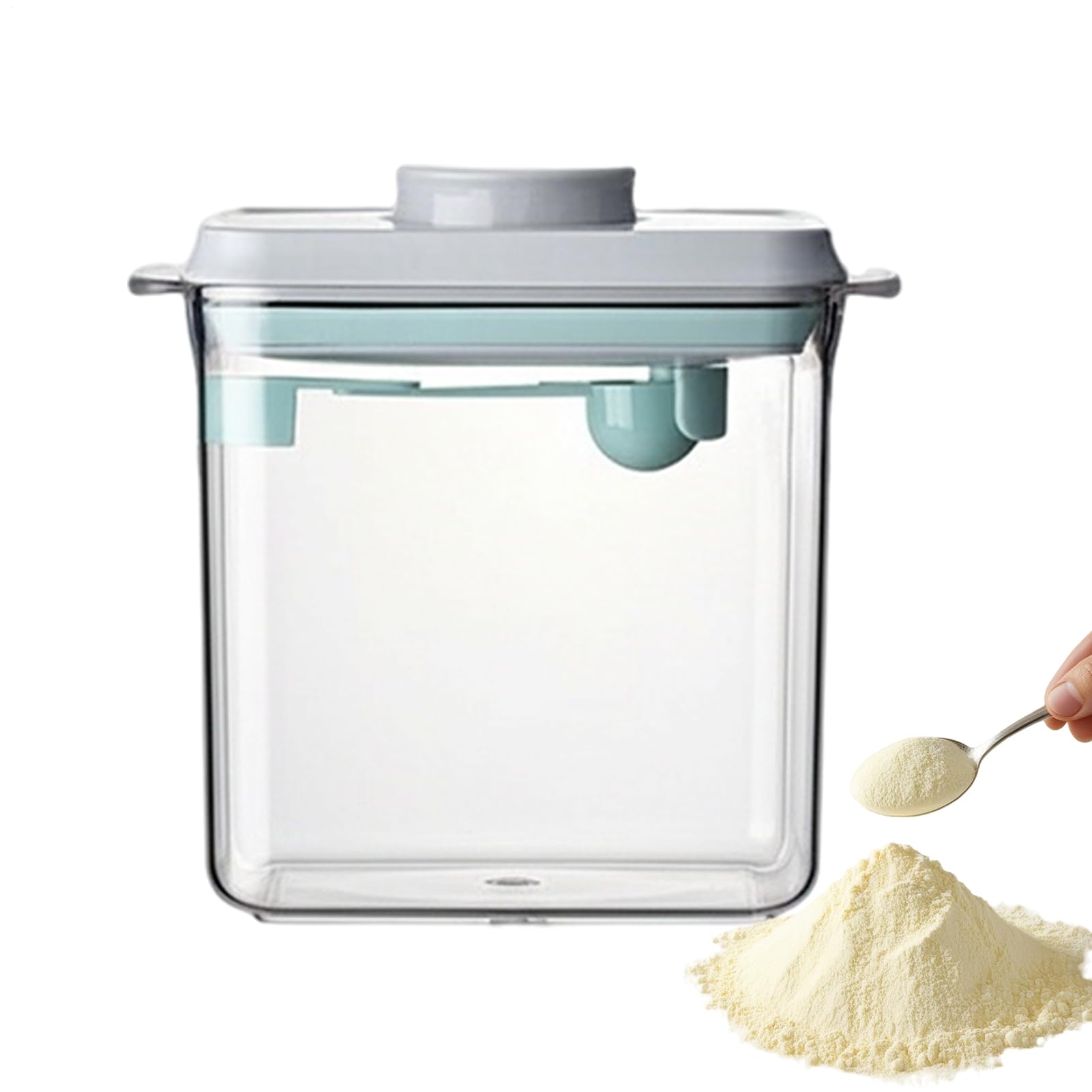 Contenitore Portatile Per Latte In Polvere Contenitore 1700ml A Tenuta | Porta Latte In Polvere Con Misurino Per Casa Cucina Dispensa Asilo