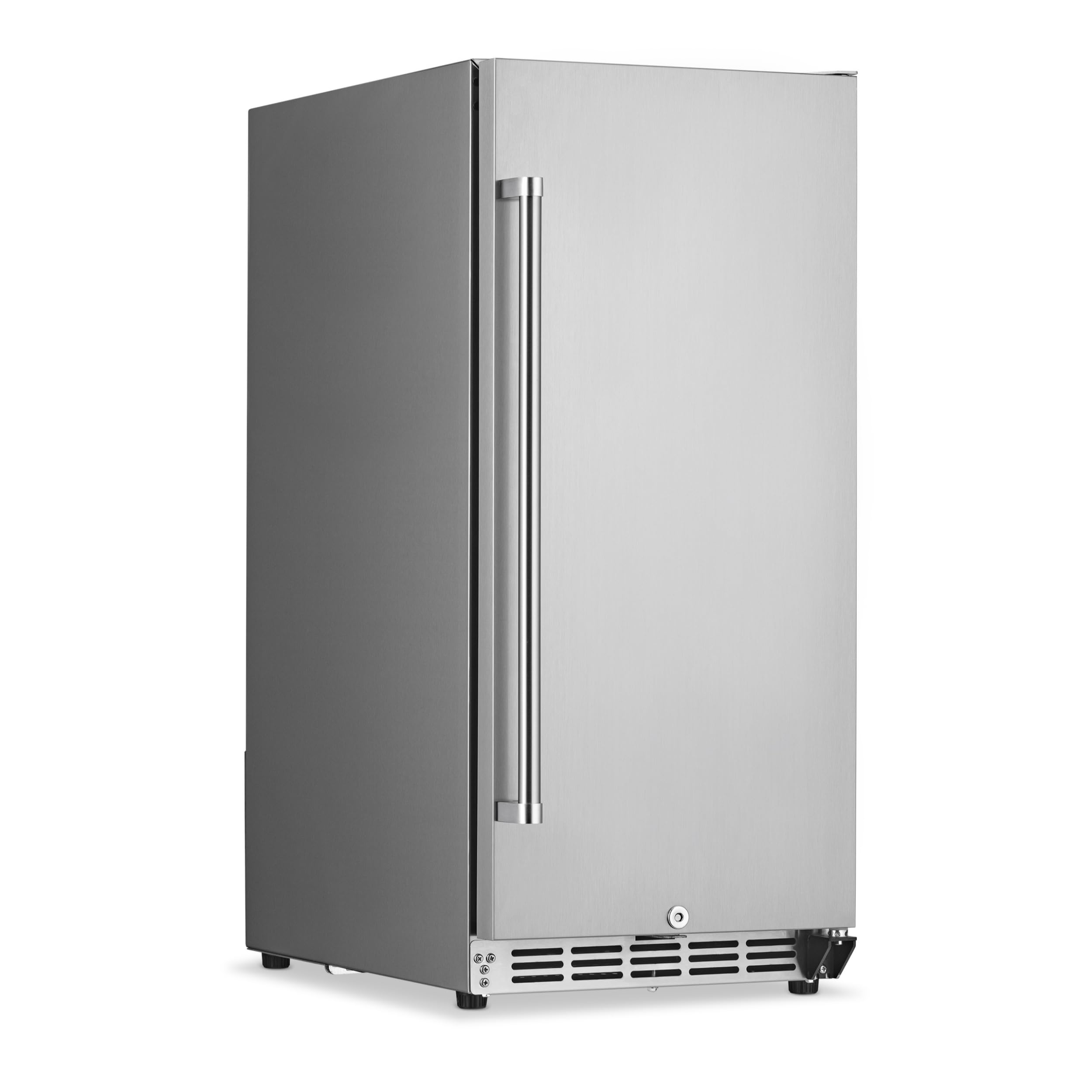 NewAir 15" Commercial Built-in or Under Counter Refrigerator | 3.2 Cu. Ft. Weatherproof Outdoor Fridge for Patio, Indoor & Commercial Use | Stainless Steel | Fridge.com