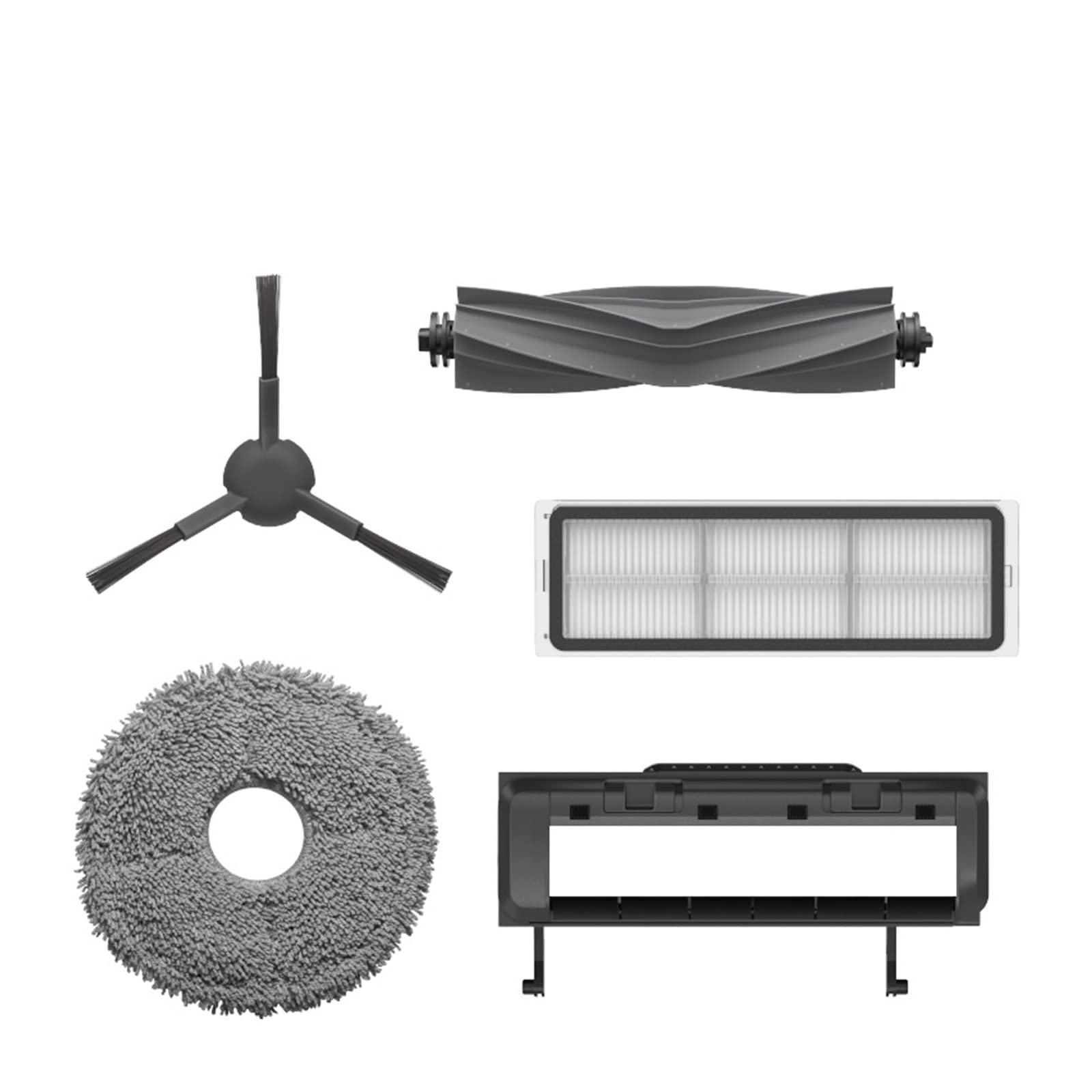 Compatible con Piezas de Accesorios de Robot Aspirador Dreame BOT L10s Pro L10s Ultra, Cepillo Principal/Cepillo Lateral/Cubierta/Filtro/detergente/Trapo (Color : Main Brush 1PCS)