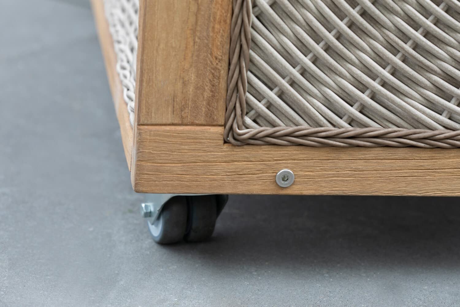 bene living 4er Set Strandkorbrollen mit Feststeller