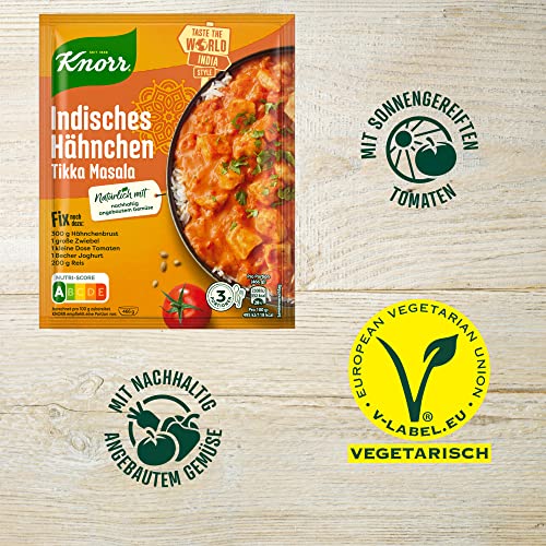 Knorr Fix Würzmischung, Indisches Hähnchen Tikka Masala, 36 g