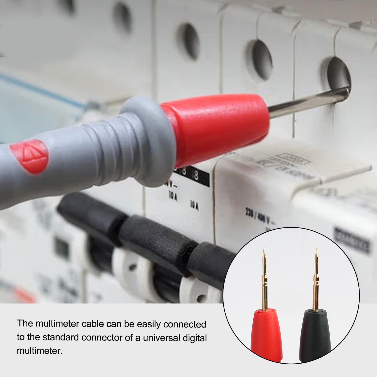 PT1005 Universale Digitale Multimetro Cavo Test Pin Tip, Cavi di Test per Multimetro Digitale Universale, 1000V 20A, Sonde di Precisione per Misure Elettriche in Ambiti, Durevoli e Affidabili