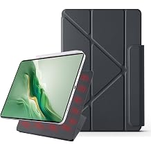 Compatible with Honor Magic Pad 2 12.3 inch 2024 Magnetic Case,Powerful Magnetic Attachment,Slim Trifold Stand Case Tablet Cover Supports Pencil,Auto Wake/SleepBlack