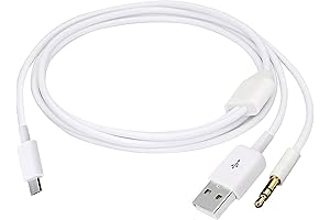 Flexible Micro USB to Audio Jack Aux Cord Cable
