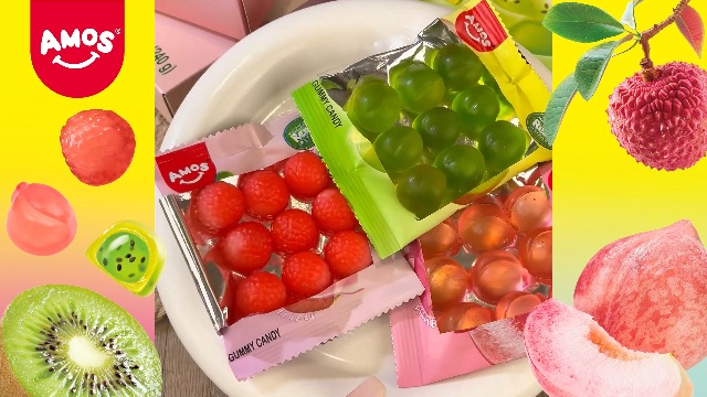 Amazon.com : AMOS Peelerz Lychee & Pineapple Gummy Candy