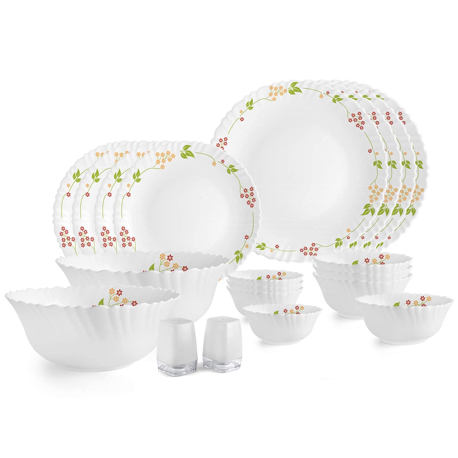 Cello Secret Garden Dinner Set - 35 Piece Opalware -18
