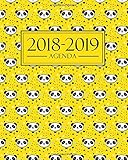  Agenda 2018-2019: 1 de septiembre, 2018 - 31 de agosto, 2019: 190 x 235 mm : Agenda 2018-2019 semana vista español : 160 g/m² : Agenda semanal 12 meses: Panda osos en amarillo 3742