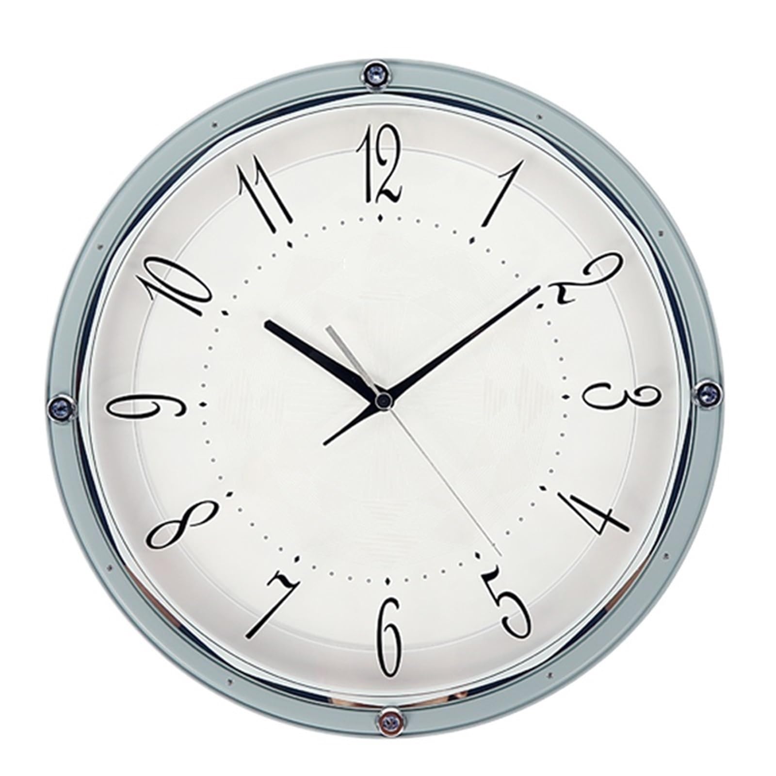 Aioneer Wall Clock Minimalist Crystal Accessory Silent Wall Clock Battery Powered