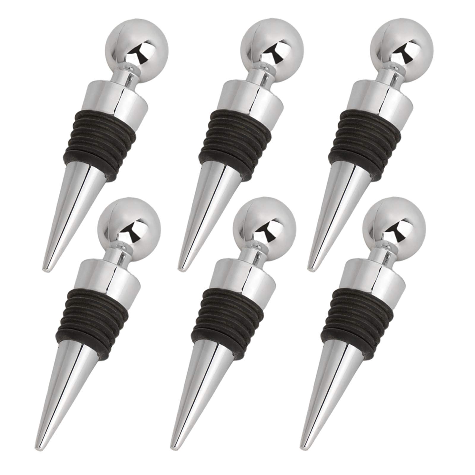 3 Tappi Per Bottiglie Vino In Acciaio Inox Oro Rosa - Tappo Ermetico Riutilizzabile Per Conservare Il Vino Fresco
