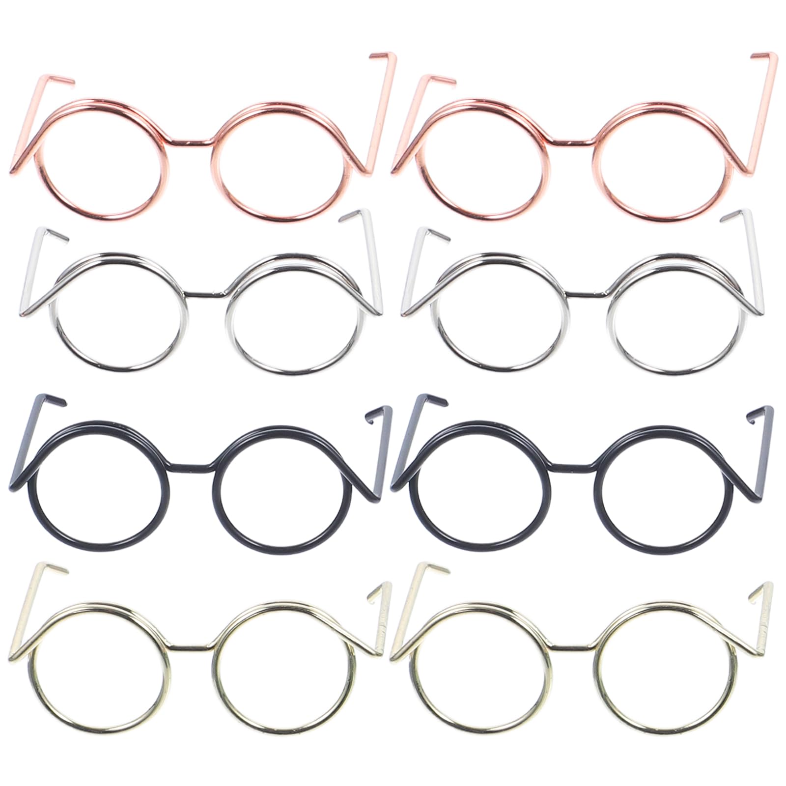 TOYANDONA 20Pcs Mini Doll Glasses: Toy Miniature Glasses Doll No Lenses Eyeglasses 3.7CM Toy Eyeglasses For Cosplay Fancy Dress Posing Props Party Glasses Costume Accessories Halloween