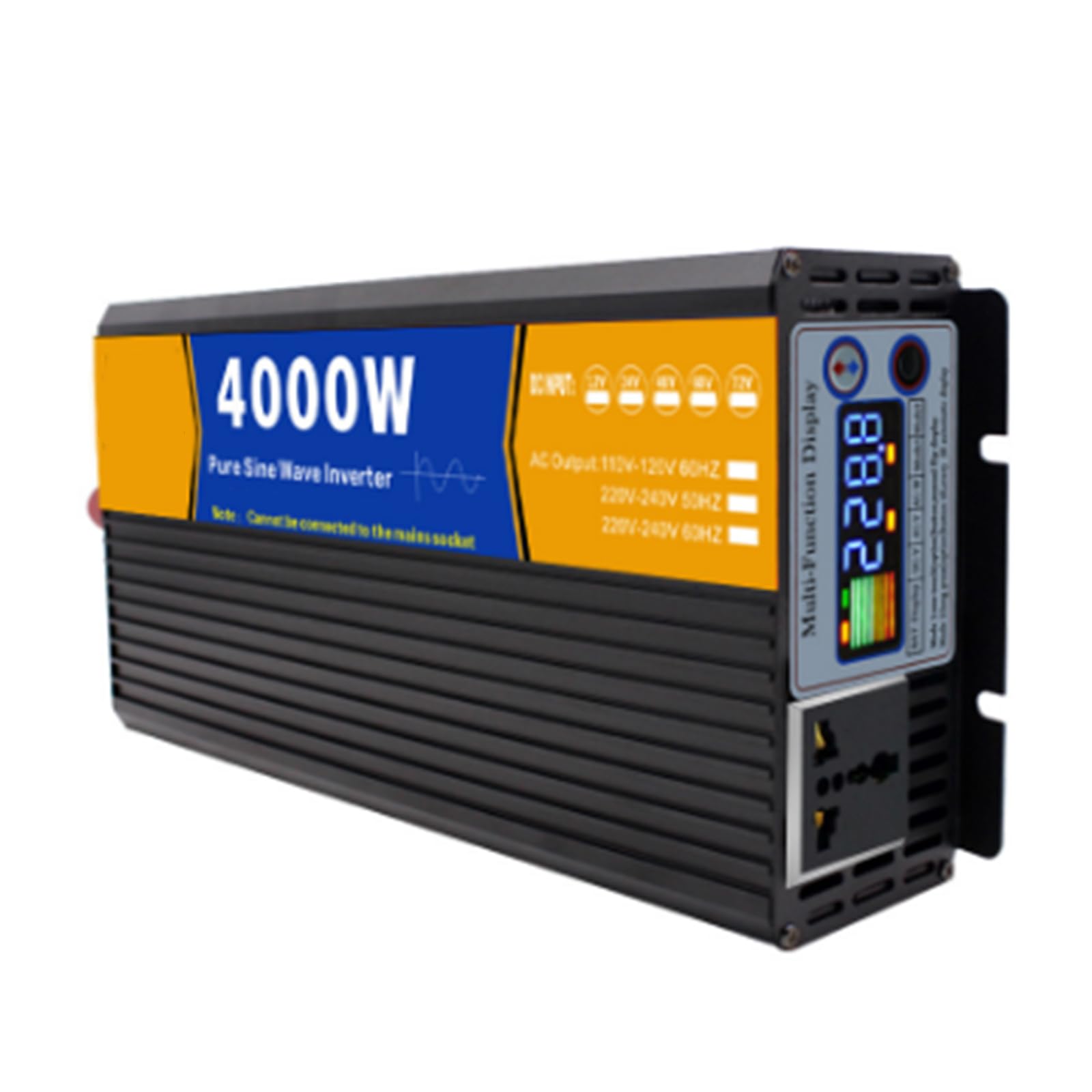 Onduleur de voiture 2000W avec affichage LED et onde pure