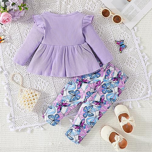 Ropa bebé niña cómoda de dos piezas para evitar rozaduras 2