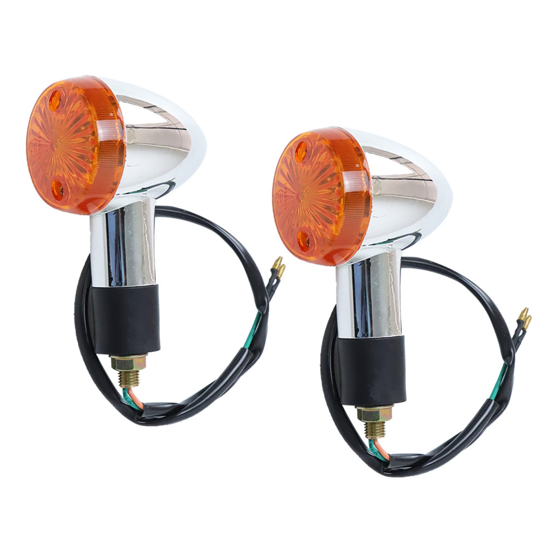 marddpair 2Pcs Rear Turn Signal Blinker Indicator Light Universal Aftermarket Replacement Turn Signals
