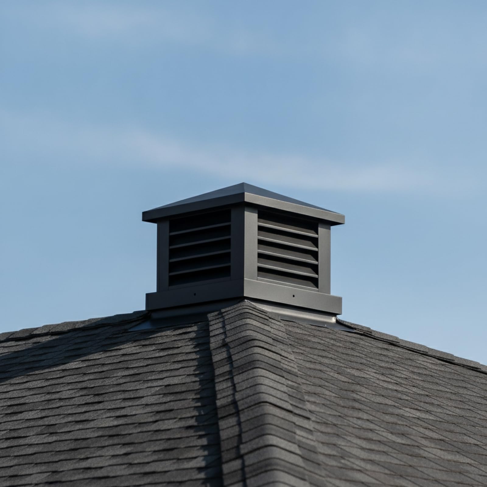 KESOTO Extractor de Cocina Capota de Techo Cubierta Chimenea Rejilla Deflectora de Salida Estructura Cuadrada con Laterales en Aleación Metálica Adecuado