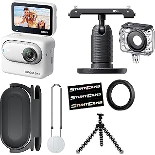Insta360 GO 3 (128GB) Small & Lightweight Action Camera Hands-Free POV with 60M Waterproof Dive Case and Mini Tripod Mount
