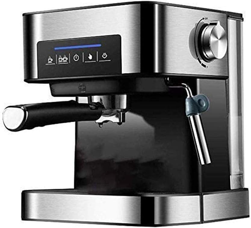 Easy To Use 1.6L Stainless Steel Cafe Espresso Coffee Machine Steam Milk Frother 20Bar For Commercial 220V Warm Function