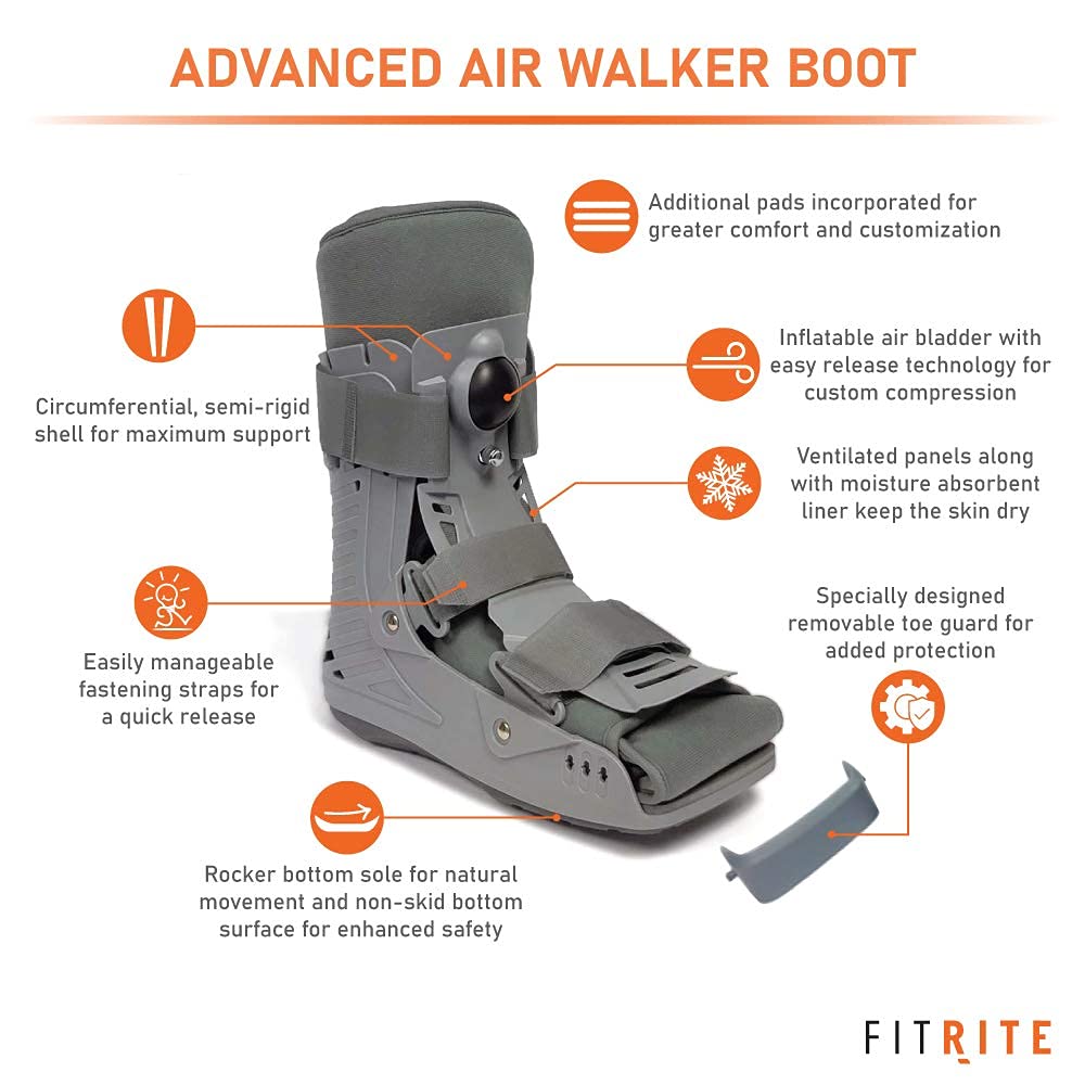 Bota Walker para Recuperación Fracturas Protección Curación Después de Lesiones Tobillo Pie Lesión Tendón Aquiles Esguinces Hinchazón Post-cirugía Curación Pie Roto Dedo Pie Roto,Middl