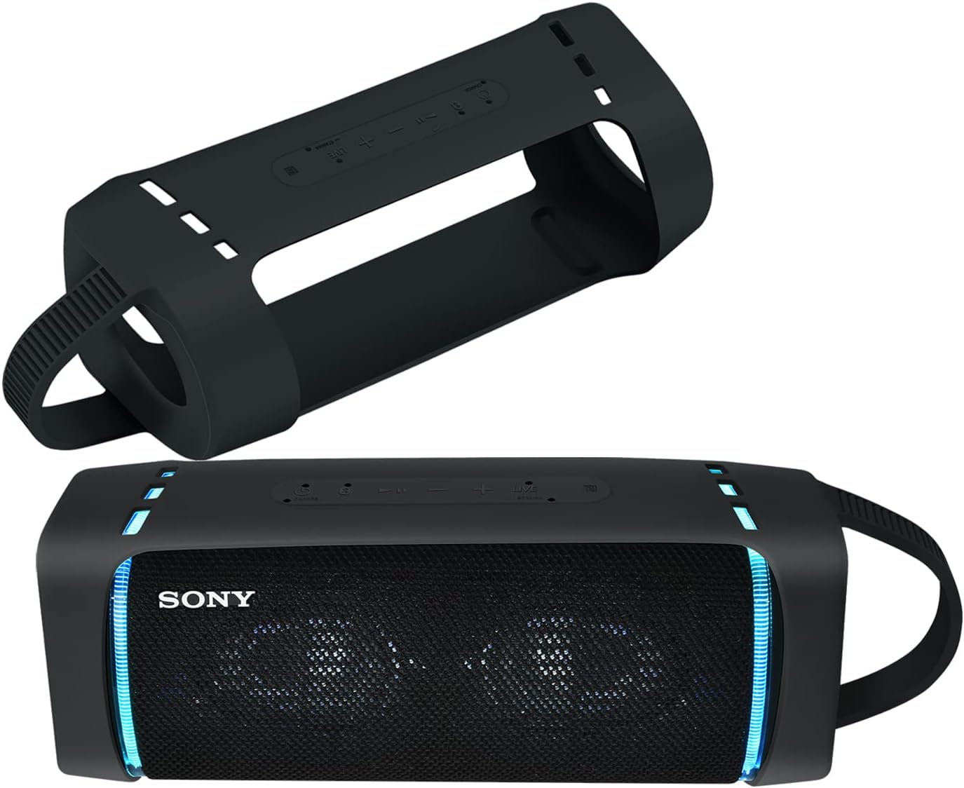 Soft case for Sony SRS-XB33 Extra BASS Wireless Portable Speaker,Sony SRS-XB33 Extra BASS Wireless Portable Speaker Carrying Bag,Skin for Wireless Portable Speaker. (Black) Soft case for Sony SRS-XB33 Extra BASS Wireless Portable Speaker,Sony SRS-XB33 Extra BASS Wireless Portable Speaker Carrying Bag,Skin for Wireless Portable Speaker. (Black)