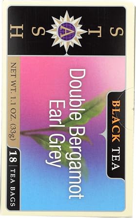 Stash Tea, Black Tea, Double Bergamot Earl Grey, 18 Tea Bags, 1.1 oz(Pack of 3)