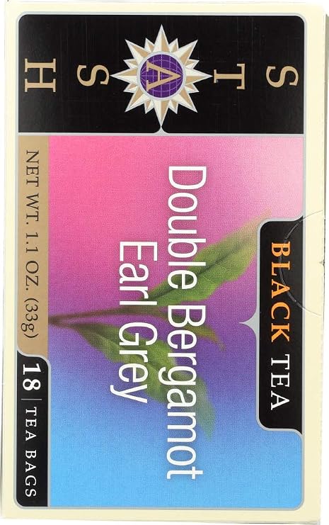 Stash Tea, Black Tea, Double Bergamot Earl Grey, 18 Tea Bags, 1.1 oz(Pack of 3)