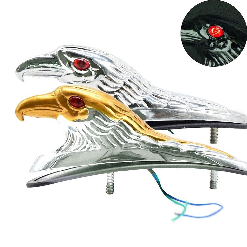 Yctze Universale moto parafango anteriore parafango decorazione ornamento testa d'aquila statua adatta per kawasaki ya per aquila per aquila per moto aigle eagle fender aquila moto guzzi aquila per pa