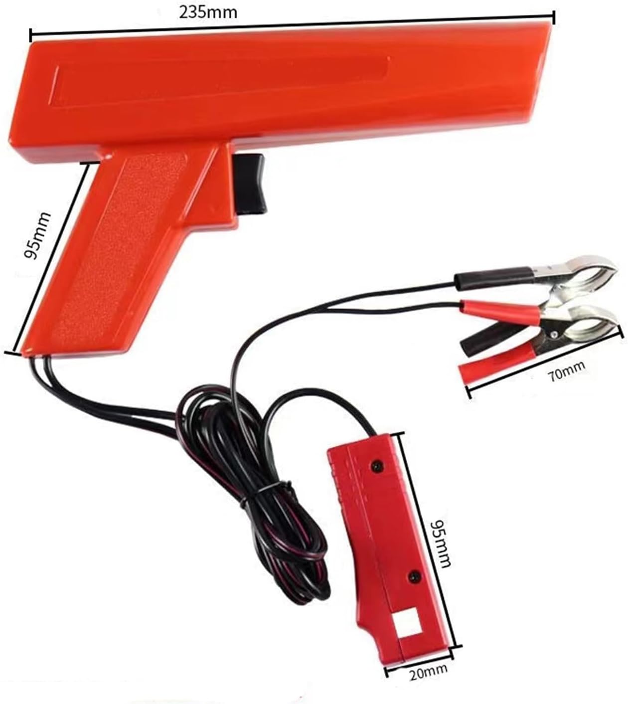 12V Professional Ignition Timing Light – Inductive Strobe Lamp for Car, Motorcycle & Marine Petrol Engines – Engine Tuning Tool with Bright Flash & Accurate Timing