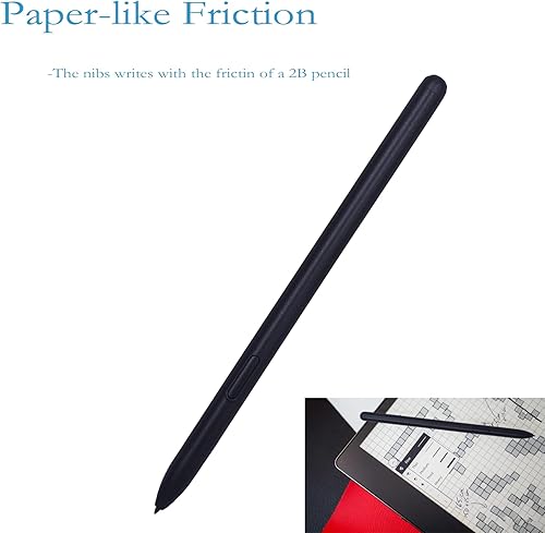 Miniatura 4 de Lápiz capacitivo negro de repuesto para Kindle Scribe, sensibilidad a la presión 4096, bolígrafo EMR de absorción magnética para escritura digital,