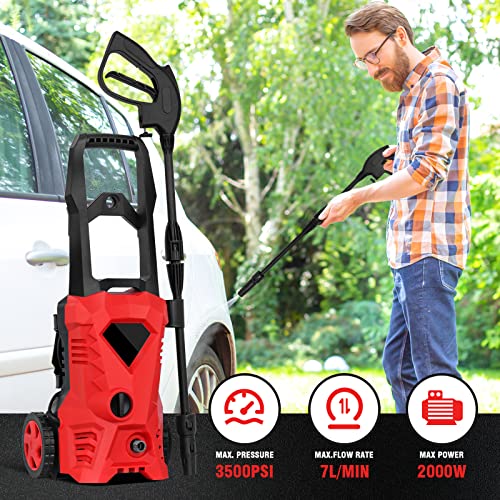 image for ADVWIN Electric Pressure Washer, 3500Psi 2000W High Power Washer Adjus