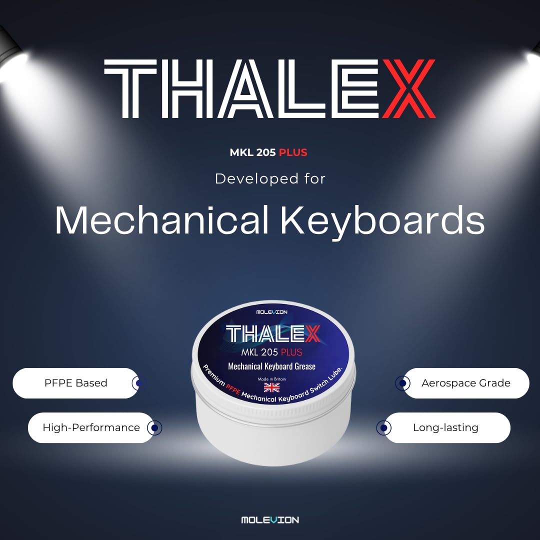 Molevion Thalex MKL 205 Plus, Aerospace-Grade PFPE Mechanical Keyboard Grease Kit - Image 2